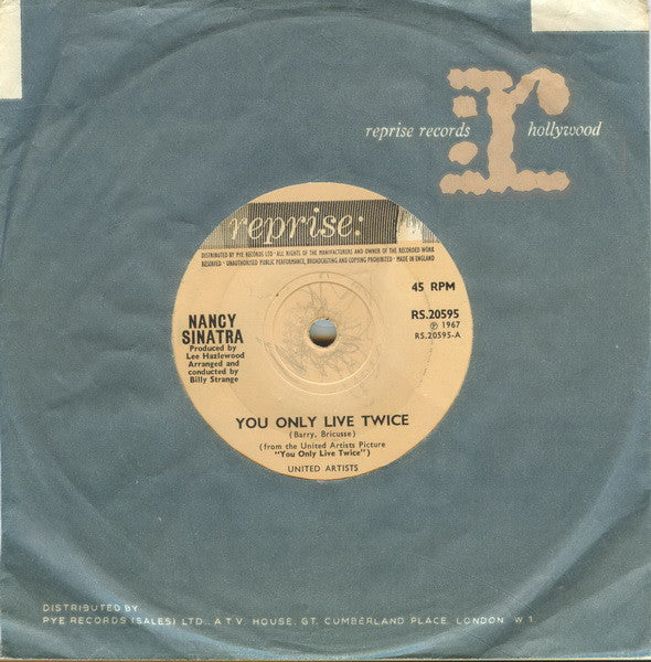 Nancy Sinatra : You Only Live Twice (7", Single)