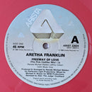 Aretha Franklin : Freeway Of Love (The Pink Cadillac Mix) (12", RE, Pin)