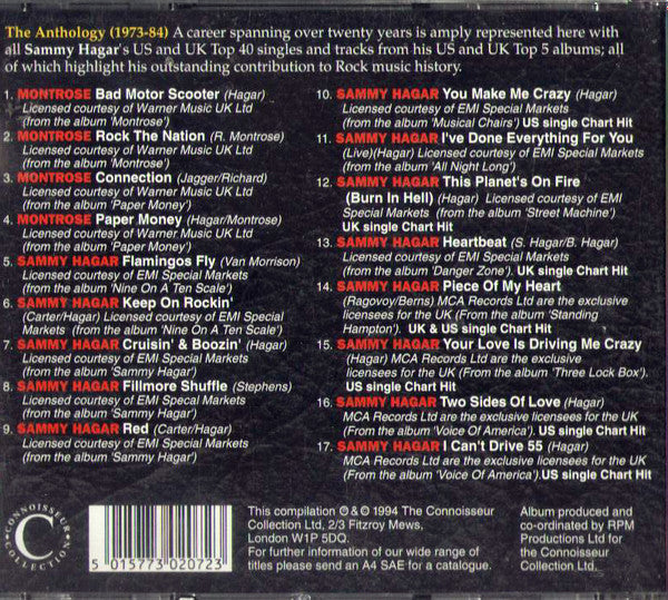 Sammy Hagar : The Anthology (CD, Comp)