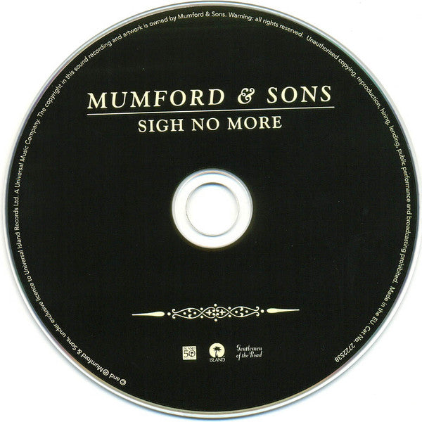 Mumford & Sons : Sigh No More (CD, Album)