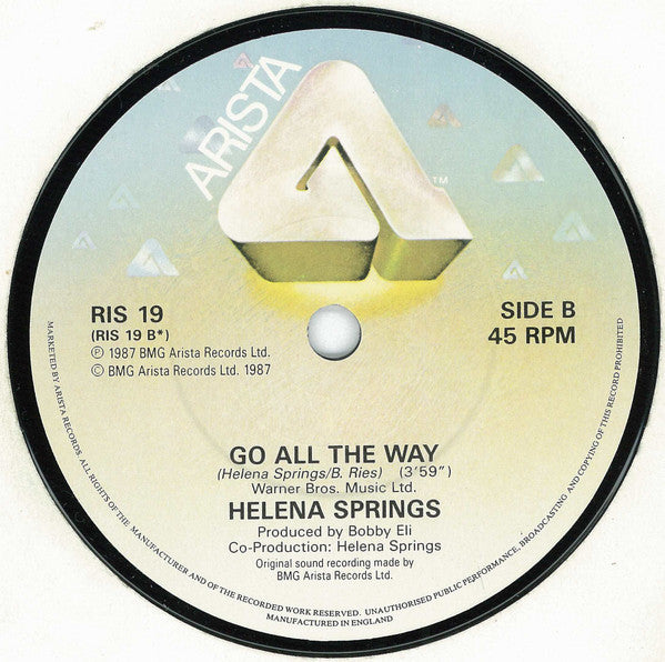 Helena Springs : Paper Money (7", Single)