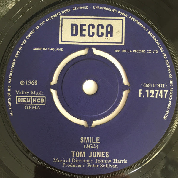 Tom Jones : Delilah (7", Single)