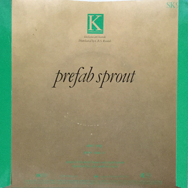 Prefab Sprout : Don't Sing (7", Glo)