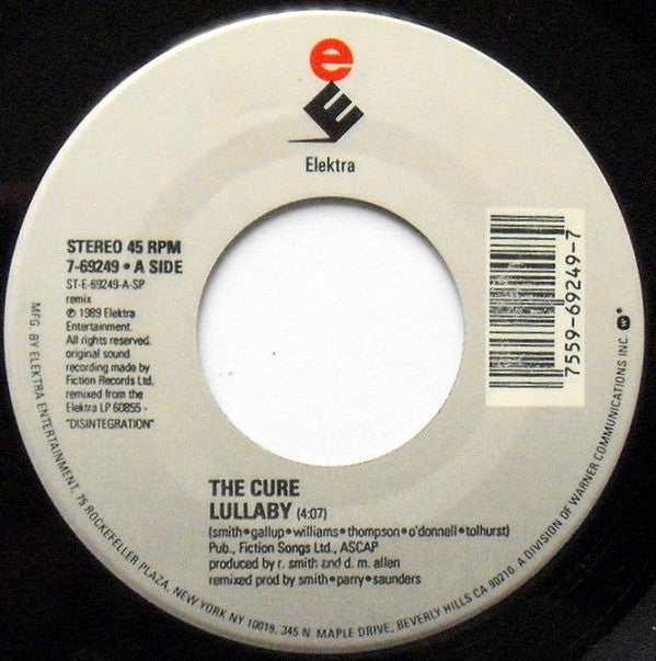 The Cure : Lullaby (7", Single)