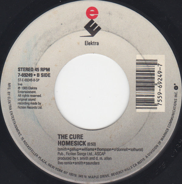 The Cure : Lullaby (7", Single)