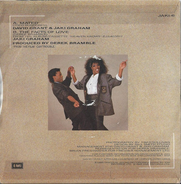 David Grant & Jaki Graham : Mated (7", Single)