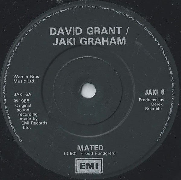 David Grant & Jaki Graham : Mated (7", Single)