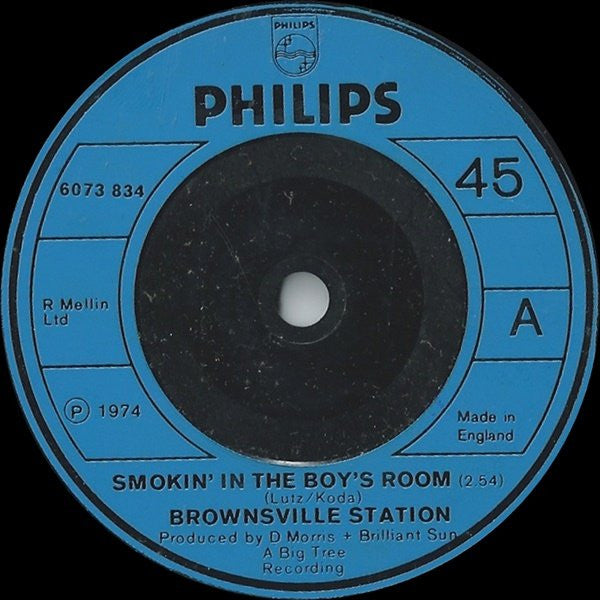 Brownsville Station : Smokin' In The Boy's Room (7", Single)