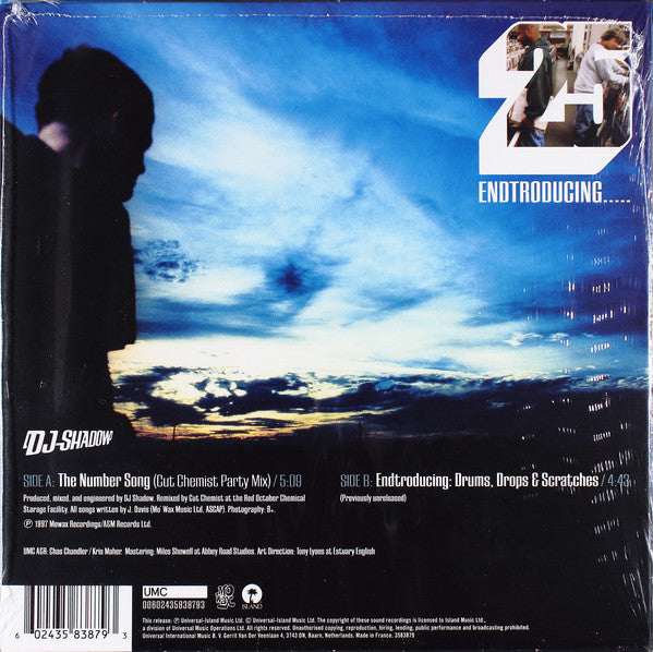 DJ Shadow : The Number Song (Cut Chemist Party Mix) (7", Single)