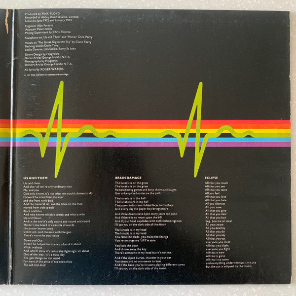 Pink Floyd : The Dark Side Of The Moon (LP, Album, Quad, Gat)