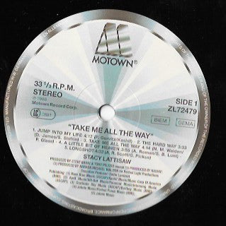 Stacy Lattisaw : Take Me All The Way (LP, Album)