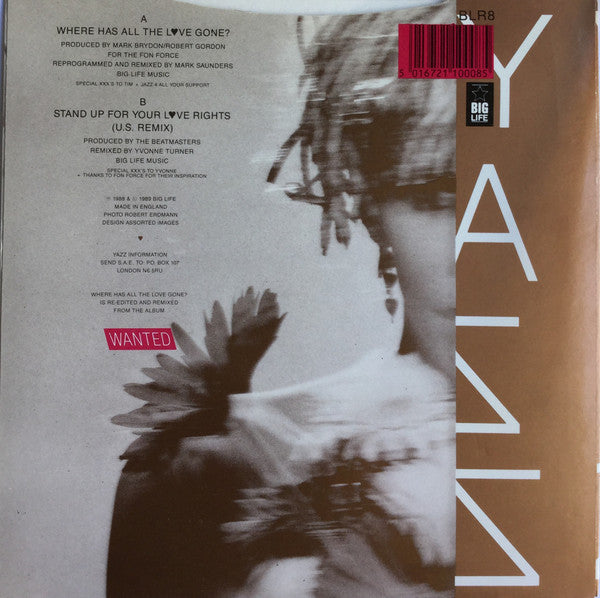 Yazz : Where Has All The Love Gone? (7", Single)