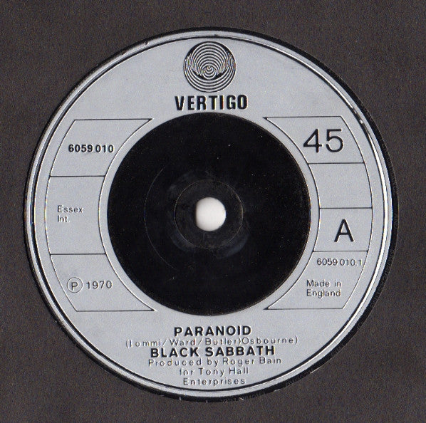 Black Sabbath : Paranoid (7", RE)