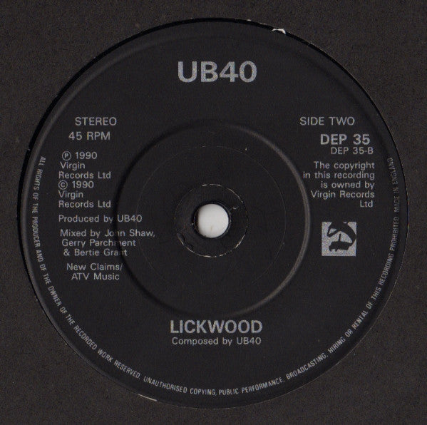 UB40 : Kingston Town (7", Single)