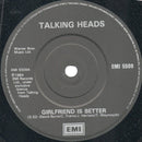 Talking Heads : Girlfriend Is Better (7", Single)