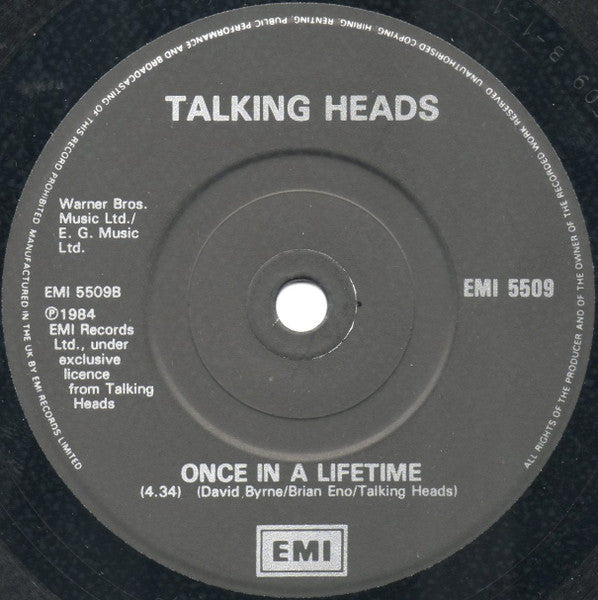 Talking Heads : Girlfriend Is Better (7", Single)