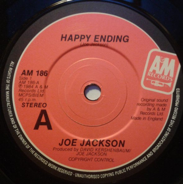 Joe Jackson : Happy Ending (7", Single)