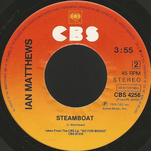 Ian Matthews* : Brown Eyed Girl (7", Single)