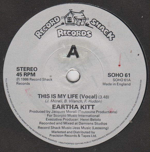 Eartha Kitt : This Is My Life (7", Single)