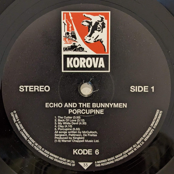 Echo & The Bunnymen : Porcupine (LP, Album, RE, RM, 180)