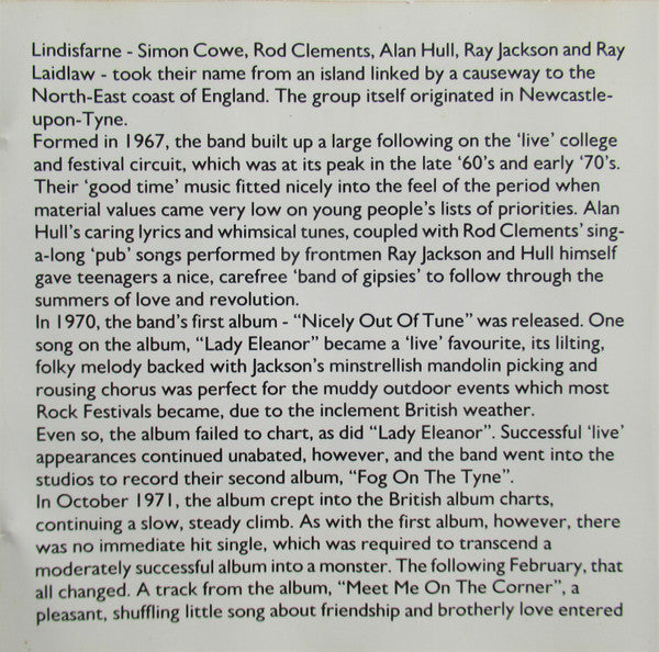 Lindisfarne : The Best Of Lindisfarne (16 Classic Tracks) (CD, Comp, RP)