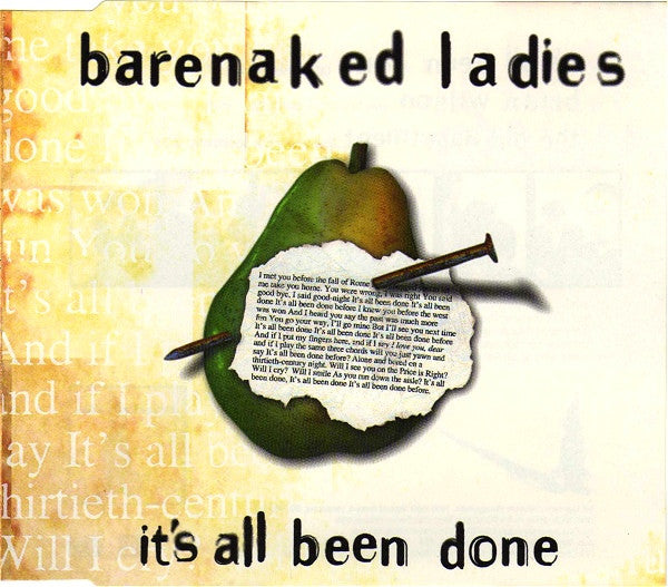 Barenaked Ladies : It's All Been Done (CD, Single)