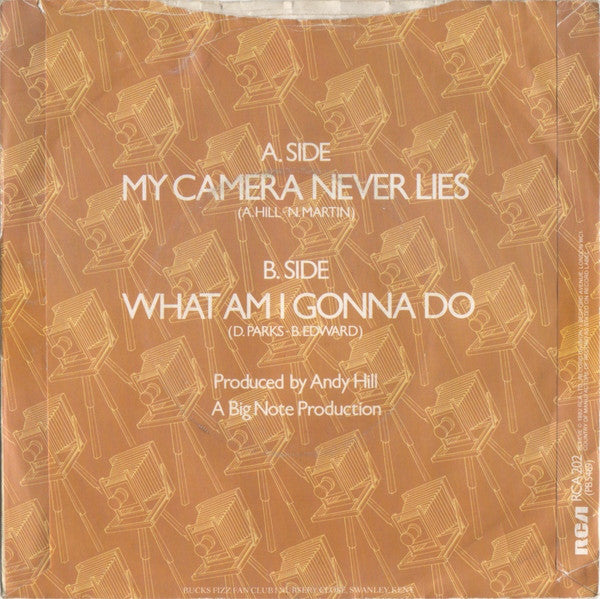 Bucks Fizz : My Camera Never Lies (7", Single)