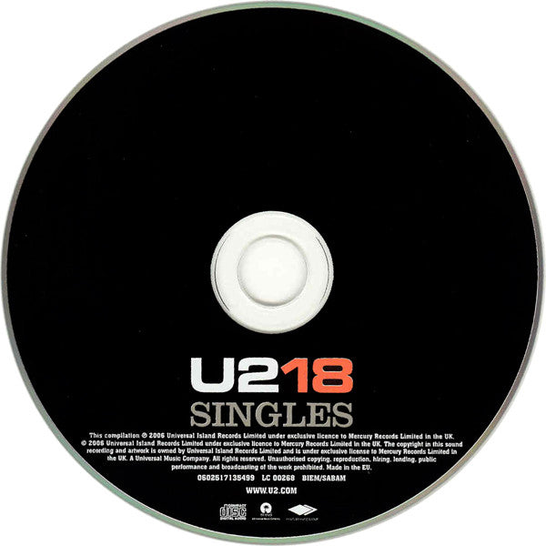 U2 : U218 Singles (CD, Comp, Num)