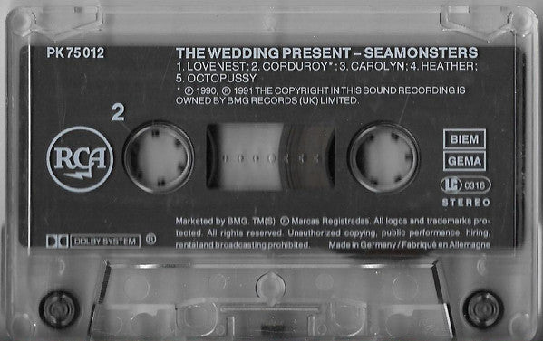 Theweddingpresent* : Seamonsters (Cass, Album)