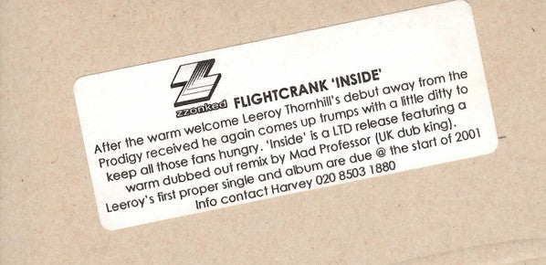 Flightcrank : Inside Out (Original Version) / Outside In (10", Ltd)
