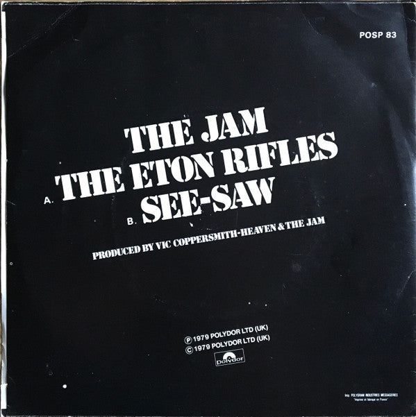 The Jam : The Eton Rifles (7", Single, RE, Rid)