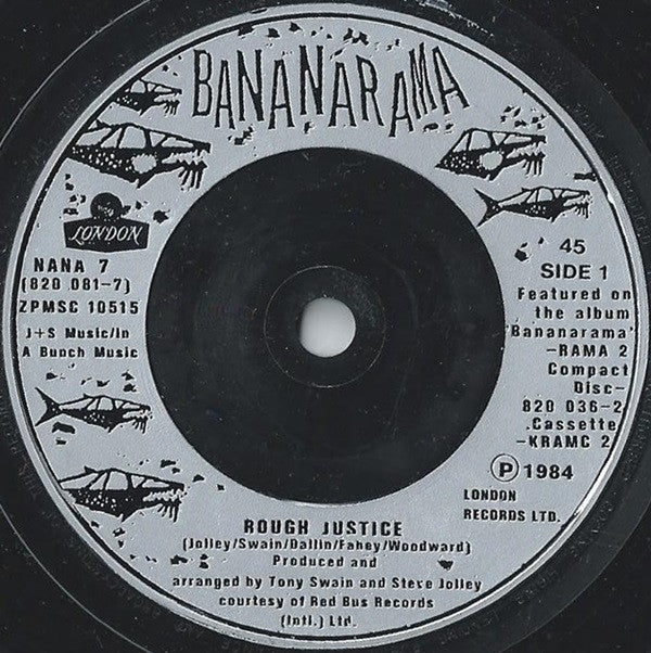 Bananarama : Rough Justice (7", Single, Sil)