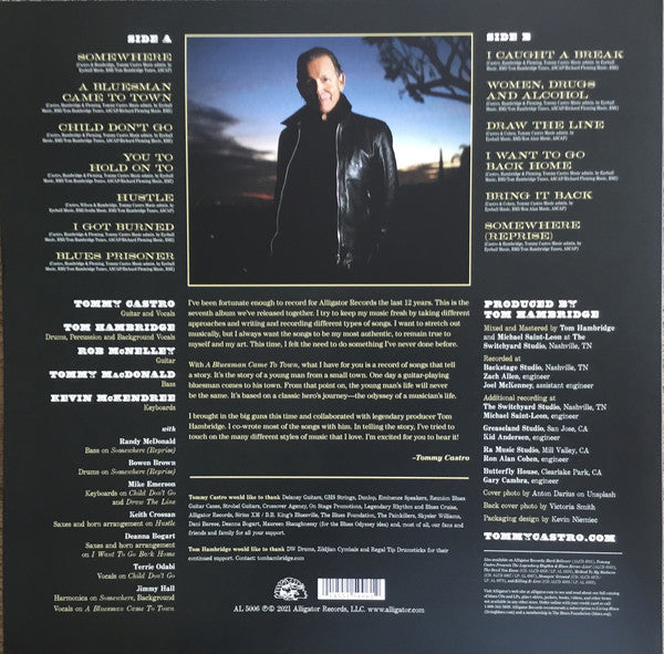 Tommy Castro : A Bluesman Came To Town (A Blues Odyssey) (LP, Album, Gre)