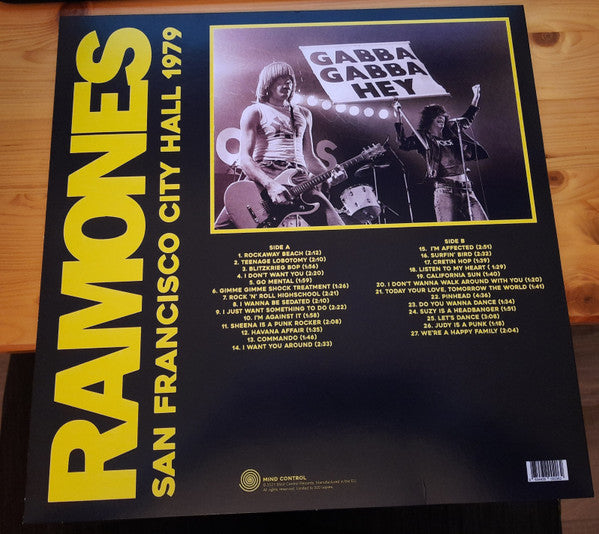 Ramones : San Francisco City Hall 1979 - FM Broadcast (LP, Album, Ltd, Unofficial)