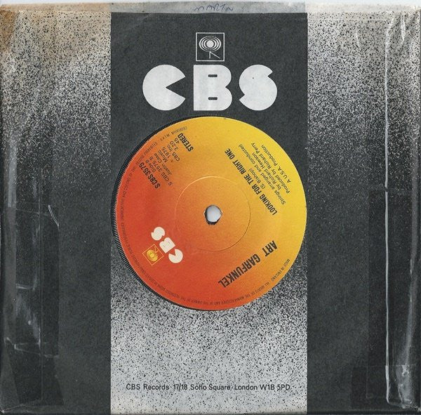 Art Garfunkel : I Only Have Eyes For You (7", Single, Sol)