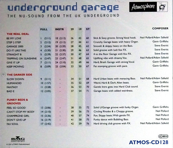 Various : Underground Garage (CD, Album, Lib)
