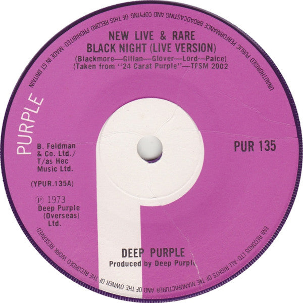 Deep Purple : New Live & Rare (7", EP, Sol)