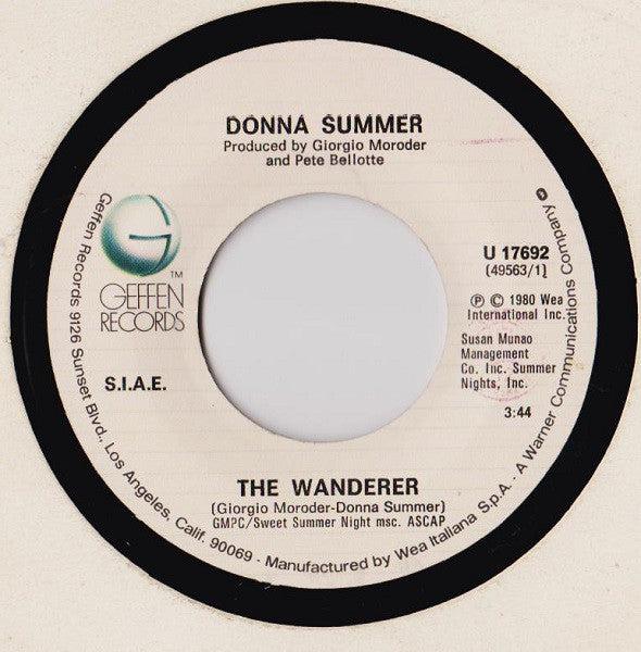 Donna Summer : The Wanderer (7")