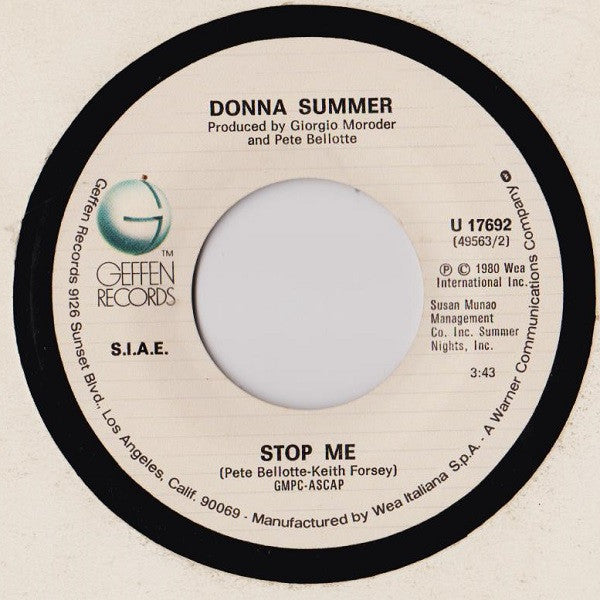 Donna Summer : The Wanderer (7")