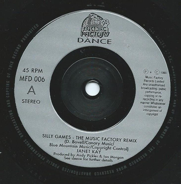 Janet Kay : Silly Games (The Music Factory Remix) (7")