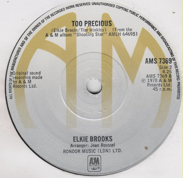 Elkie Brooks : Since You Went Away (7", Single)