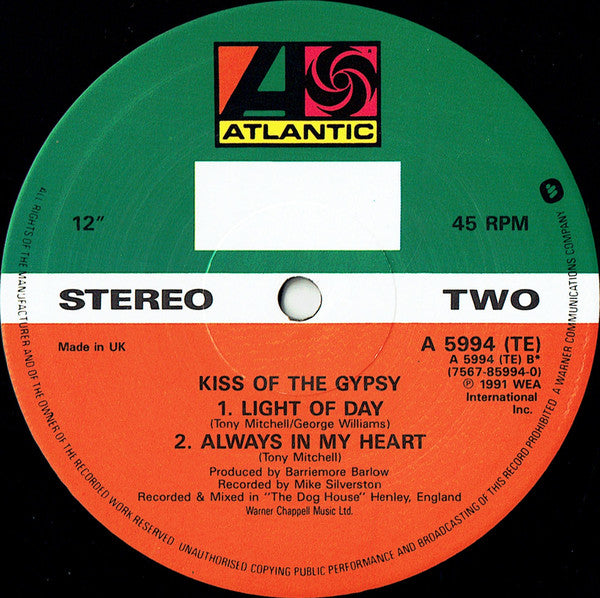 Kiss Of The Gypsy : Whatever It Takes (10", EP)