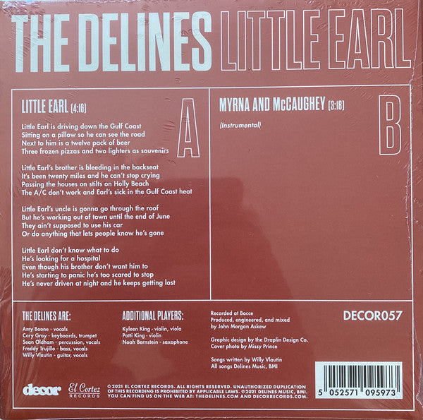 The Delines : Little Earl (7", Single, Ltd)