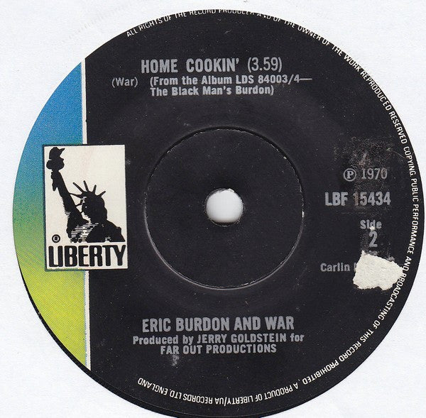 Eric Burdon & War : They Can't Take Away Our Music (7", Single)