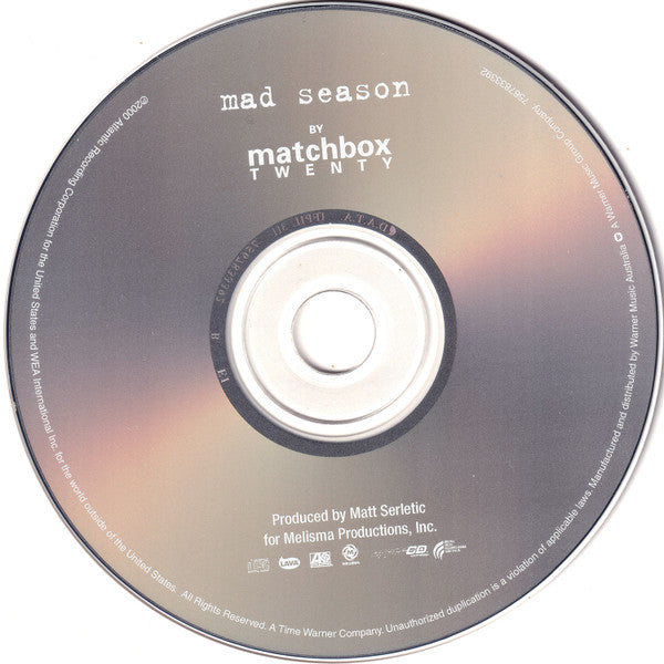 Matchbox Twenty : Mad Season (CD, Album, Enh)