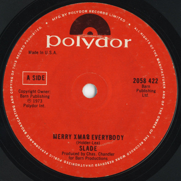 Slade : Merry Xmas Everybody (7", Single, Sol)