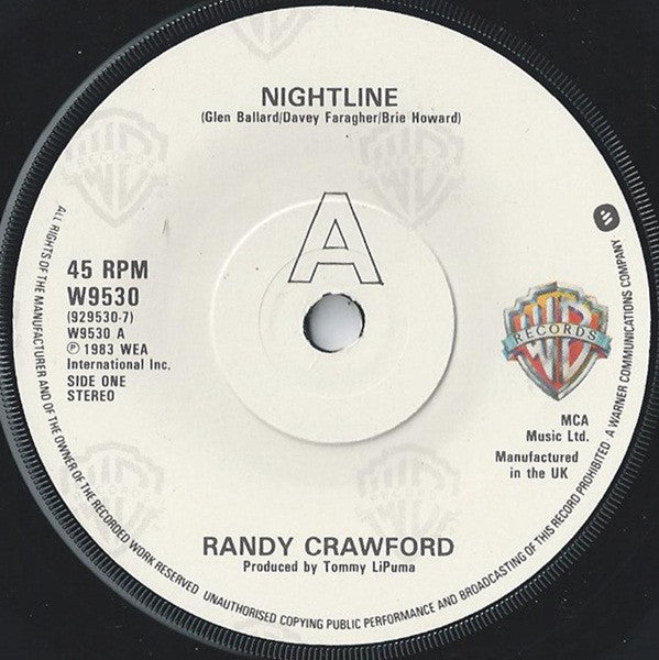 Randy Crawford : Nightline (7", Single)