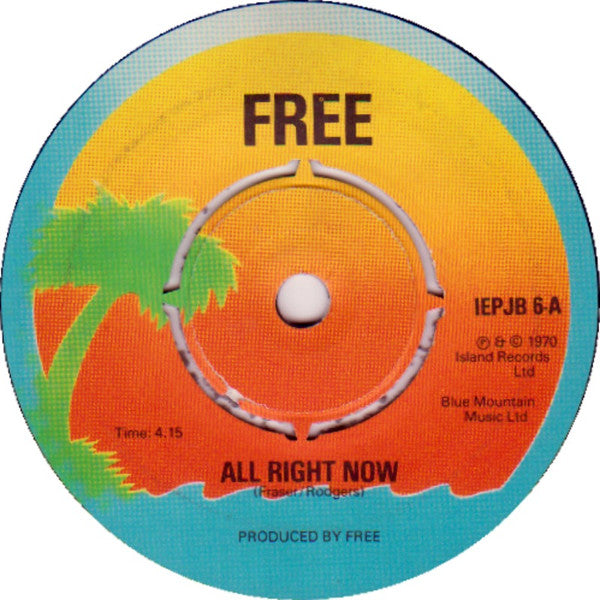 Free : All Right Now / Wishing Well (7", Single, Jukebox, 4 P)