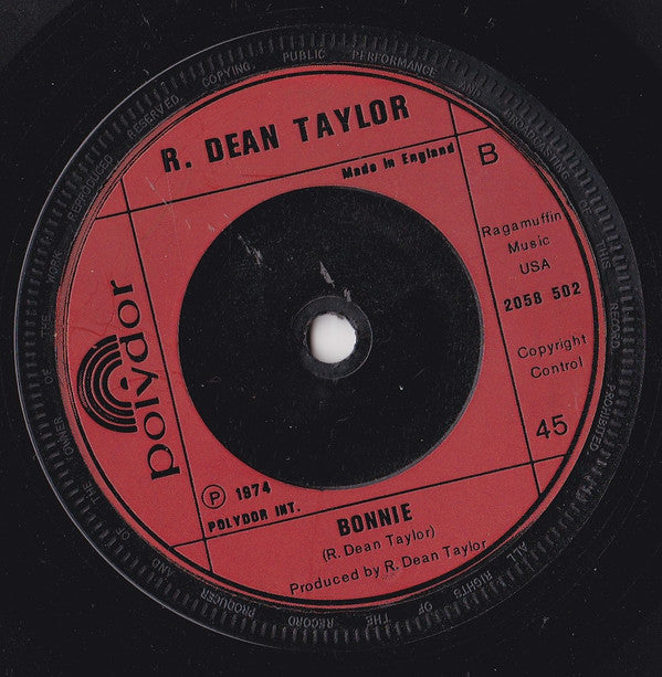 R. Dean Taylor : Window Shopping (7", Single)