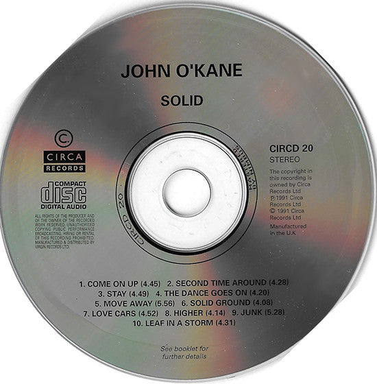 John O'Kane : Solid (CD, Album)